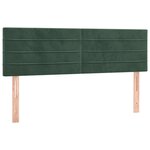 vidaXL Sommier à lattes de lit et matelas Vert foncé 140x200cm Velours