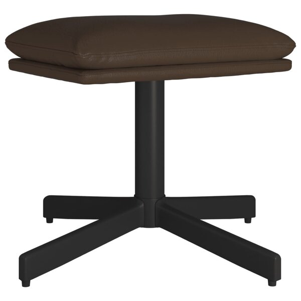 vidaXL Repose-pied Marron 60x60x36 cm Similicuir