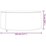 vidaXL Housses de salon de jardin 2 Pièces Ø 182x71 cm 420D tissu oxford