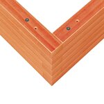 vidaXL Jardinière cire marron 80x80x23 cm bois de pin massif