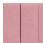 vidaXL Cadre de lit avec tête de lit Rose 120x200 cm Velours