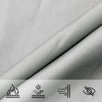 vidaXL Voile d'ombrage gris clair 4x4x5 8 m 100  polyester oxford