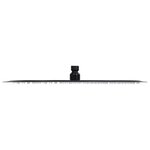 vidaXL Pomme de douche pluie Acier inoxydable 40 cm Ronde Noir