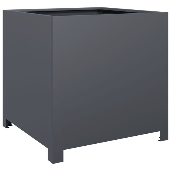 vidaXL Jardinière anthracite 50x50x50 cm acier