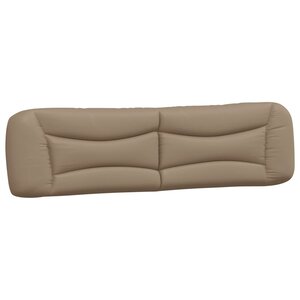 vidaXL Coussin de tête de lit cappuccino 200 cm similicuir