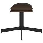 vidaXL Repose-pied Marron 60x60x36 cm Similicuir
