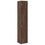vidaXL Armoire de rangement mince chêne marron 40x42 5x225 cm