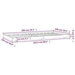 vidaXL Cadre de lit sans matelas blanc 100x200 cm bois de pin massif