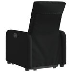 vidaXL Fauteuil inclinable noir tissu