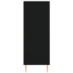 vidaXL Bibliothèque noir 69 5x32 5x90 cm bois d'ingénierie