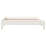vidaXL Lit empilable sans matelas blanc 90x200 cm bois de pin massif
