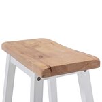 vidaXL Ensemble de bar 3 Pièces MDF Blanc