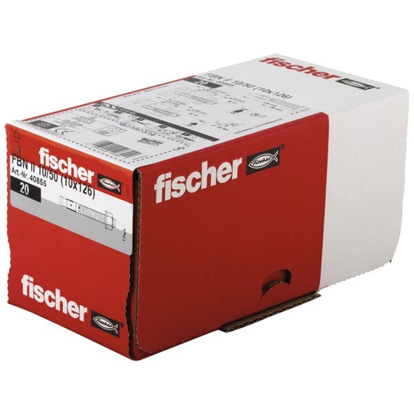 Fischer ensemble d'ancrage à boulon fbn ii 10/50 20 pcs