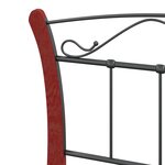 vidaXL Cadre de lit sans matelas noir métal 90x200 cm