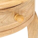 vidaXL Table d'appoint 37x37x61 cm Bois de manguier massif