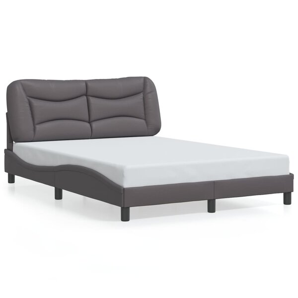 vidaXL Cadre de lit sans matelas gris 120x200 cm similicuir