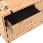 vidaXL Armoire à tiroirs bois de sapin massif 91x35x73 cm