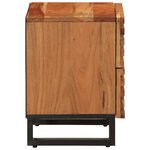 vidaXL Table de chevet 40x34x46 cm bois d'acacia massif