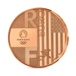 Jeux Olympiques de Paris 2024 - Monnaie de 1/4€ - Handover Paris-Los Angeles