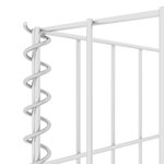 vidaXL Jardinière à gabion en H Fil d'acier 260x40x80 cm