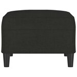 vidaXL Repose-pied Noir 70x55x41 cm Tissu