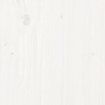 vidaXL Cadre de lit Blanc Bois de pin massif 100x200 cm