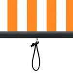 vidaXL Store roulant d'extérieur 170x250 cm Blanc et orange