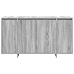 vidaXL Buffet gris Gris sonoma Bois d'ingénierie 135 x 41 x 75 cm