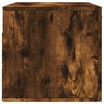vidaXL Armoire murale chêne fumé 80x36 5x35 cm bois d'ingénierie
