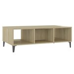 vidaXL Table basse chêne sonoma 103 5x60x35 cm bois d'ingénierie