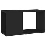 vidaXL Meuble TV Noir 60x24x32 cm Aggloméré