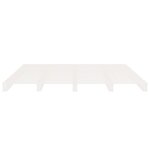 vidaXL Cadre de lit sans matelas blanc 140x190 cm bois de pin massif