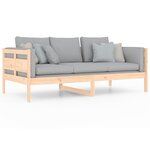 vidaXL Lit de jour sans matelas bois de pin massif 90x190 cm