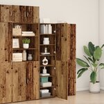 vidaXL Buffet Vieilli 50x42.5x185 cm Bois d'Ingénierie