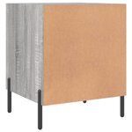 vidaXL Tables de chevet 2 Pièces sonoma gris 40x40x50cm bois d'ingénierie
