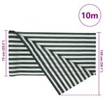 vidaXL Filet brise-vue vert et blanc 1 5x10 m PEHD 75 g/m²