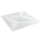 vidaXL Panneaux muraux 24 Pièces blanc 50x50 cm XPS 6 m² étoile