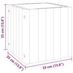vidaXL Jardinière 35x35x35 cm bois massif d'acacia