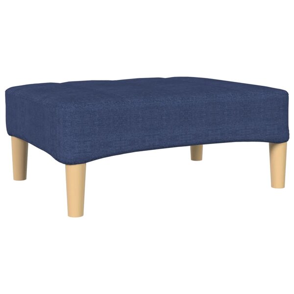 vidaXL Repose-pied Bleu 78x56x32 cm Tissu