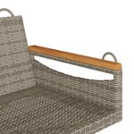 vidaXL Balancelle gris 109x62x40 cm résine tressée