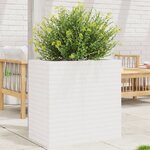 vidaXL Jardinière blanc 70x40x68 5 cm bois de pin massif