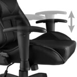 Fauteuil de bureau chaise siège sport gamer noir 08_0000368
