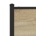 vidaXL Cadre de lit en métal sans matelas chêne sonoma 150x200 cm