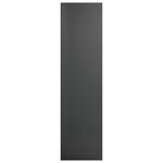 vidaXL Bibliothèque/Meuble TV Gris brillant 36x30x114 cm Aggloméré