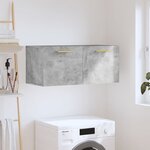 vidaXL Armoire murale gris béton 80x36 5x35 cm bois d'ingénierie