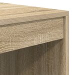 Bureau vidaXL avec rangement en chêne Sonoma en bois d'ingénierie
