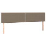 vidaXL Tête de lit à LED Taupe 180x5x78/88 cm Tissu