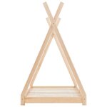 vidaXL Cadre de lit d'enfant Bois de pin massif 90 x 200 cm