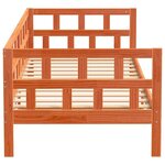 vidaXL Lit de jour sans matelas cire marron 80x200 cm bois pin massif