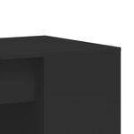 Bureau table poste de travail meuble d'ordinateur informatique étude 102 x 50 x 75 cm bois d'ingénierie noir 02_0023893